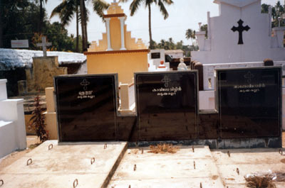 Kavilae Veettile family tomb at St Mary’s jacobite Syrian Church, Kuruppampady, Ernakulam Dist, Kerala.